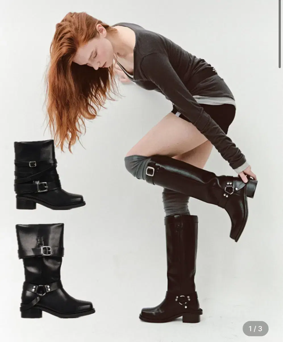 아수라 부츠 MULTI LEATHER BOOTS